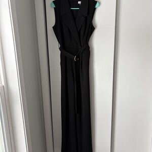 Calvin Klein Black Jumpsuit with Belt *POCKETS*